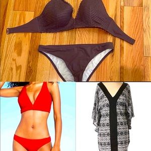Womens swim bundle! Includes 2 bathing suits and 1 cover up